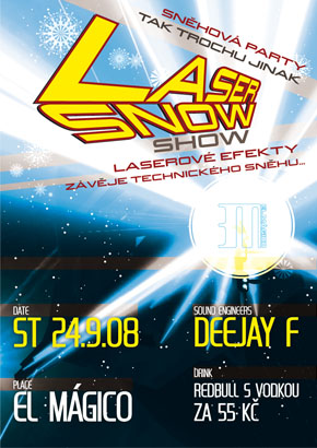 Laser snow show